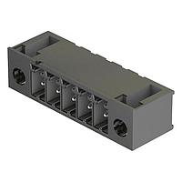 HARTING 14120214006000 Pluggable Terminal Blocks har-flexicon, 2pin male, horizontal pcb mount (THR/SMC), with screw flange, 11Amps, pitch 3.50mm
