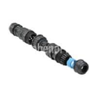 Amphenol LTW DC-03BFFB-QL8MPP Standard Circular Connector X-Lok, Large Size, Plastic, 20A, 03 pins, Female Connector, Female Contact, Straight, Push Lock, Screw-in, Field Installable, F10.0 - F12.0mm, IP68