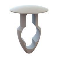 Essentra Components 27KY2500219 Keyhole Rivet Keyhole Rivet, .250 Hole, .219 Panel Thk