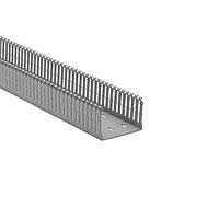 HellermannTyton 184-32001 High Density Slotted Wall Wiring Duct High Density Slotted Wall Wiring Duct, 3" x 2", Non-Adhesive, PVC, Gray, 120ft/Carton