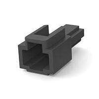 AMP Connectors - TE Connectivity 172127-2 Receptacle Housing 1P CAP HSG LANCE LESS BLK