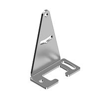 Banner Engineering SMBQCM50L Mounting Brackets Bracket: Stainless Steel Right-Angle; 14-ga Stainless Steel; Clearance for M4 (no 8) Hardware; +/- 12 Degree Tilt Adjustment; Includes Hardware Packet 207986