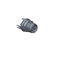 Amphenol LTW M8S-03PFFP-SF8001 Connectors M8 Circular Metric Connector, A Code, Metal, 3A, 03 pins, Female Connector, Female Contact, Hexagonal, M10*0.75, Screw Thread, PCB 180 , Receptacle, Front Fastened, IP68 Unmated