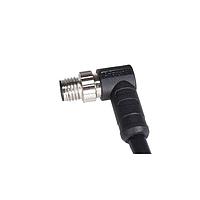 Amphenol LTW M8AS-04BMMM-SR7D10 Sensor Cables / Actuator Cables Guided M8 Circular Metric Connector, Metal, 3A, 04 pins, Male Connector, Male Contact, Right Angle, Screw Thread, Overmolded, Length 10000mm, IP67 Mated