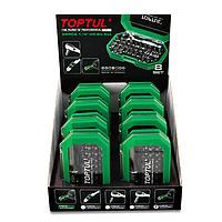 TOPTUL GACW3505S 8 Sets 1/4" Hex Drive Screwdriver Bit Set W/Display Box (35 pcs)