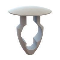 Essentra Components 27KY2500156 Keyhole Rivet Keyhole Rivet, .250 Hole, .156 Panel Thk