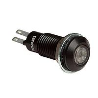 BIVAR PM5-A7R110AC Indicators IP67 Blk Al Red 7mm 630nm 600mcd Smoked