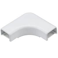 HellermannTyton TSR1W-25 Wire Ducting & Raceways Elbow Cover, 3/4", 1" Bend Radius, PVC, White, 1/bag