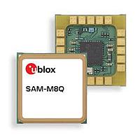 u-blox SAM-M8Q-0 GPS Modules u-blox M8 GNSS antenna module TCXO, SAW, LNA, RTC LGA, 16x16 mm, 250 pcs/reel