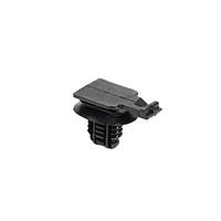 HellermannTyton 151-02806 Cable Mounting & Accessories USCAR Conn. Clip w/Oval Fir Tree, 17mm, 0.6-6.75mm Panel Thickness, PA66HIRHSUV, Black,