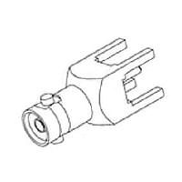 Amphenol RF 034-1040 PCB Connectors HD-BNC 4 leg SQ Vert PCB BH Extended Jack