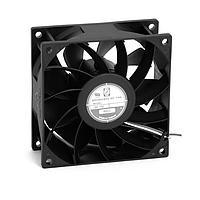 Orion Fans OD9238-48LB-VXC Vaneaxial DC Vane Axial Fan, High Static Pressure, 92x92x38mm, 48VDC, 108CFM, Ball, Wire