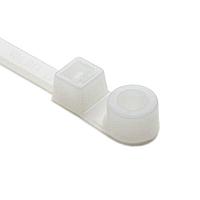 HellermannTyton T50ML9C2 Cable Tie Mounts 1-Piece Cable Tie with Screw Mount, 15.4" Long, #10 Screw, 4.0" Max Bundle Dia, 50lb, PA66, Natural, 100/pkg