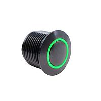 E-Switch PVA6RE24241 Anti-Vandal Anti-vandal, SPST, Off-(On), Panel Mount, Front, Silver, LED, Blue, IP67