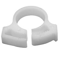 HellermannTyton SNP810M4 Conduit Clips Snapper Hose Clamp, 0.51 - 0.59" Bundle Diameter, POM, White, 1000/pkg