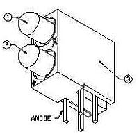 Lumex SSF-LXH2103IID/4 LED Circuit Board Indicators LED CBI