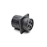 Amphenol SINE Systems RTS014N4SHEC03 Connectors RCP SQ FL 4POS SZ 14 SCKT SEAL