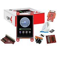 4D Systems SK-gen4-24PT-PI Display Development Tools Starter Kit for gen4-uLCD-24PT-PI with 4D Serial Pi Adaptor, 4D-UPA , 4GB Industrial microSD Card, 150 mm FFC Cable, 5-way female-to-female ribbon cable with male-to-male adaptor