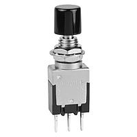NKK Switches EB2011P-BA Sealed SPDT ON (ON) .315" CAP BLACK