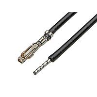 Molex 217491-1201 Pre-Crimped Lead Pre-Crimped Lead 75mm Lngth, 26 AWG, Blk