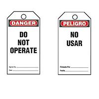Panduit PVT-161-Q Labels and Signs Plastic Tag, 'Danger Do Not Operate ?.