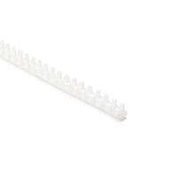 HellermannTyton FTA Grommet Strip Grommet, 0.02 - 0.05 " Panel Thickness, PTFE, Natural, 9.7ft/pkg
