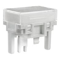 NKK Switches AT4027JB Cap, Rectangular RCT CLR LNS/WHT FLTR LB W/ INCNDSCNT LAMP