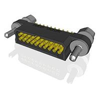 Amphenol Socapex MHDAS2F020YDE60 Connectors Micro HDAS 20 female straight pc tail contacts20 position socket1.27 mm 2 row straight