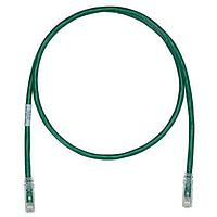 Panduit UTPK6A10MGR Cat 6a Keyed Copper Patch Cord, Cat 6A, Green U