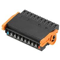 Weidmuller 1531200000 Pluggable Terminal Blocks BL-I/O 3.50/10/180LR NPN LED SN BK BX