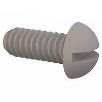 Essentra Components 010348R025 Round Slotted Round Slotted Screw, #3-48 Thread, 1/4 Lg