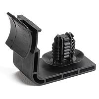 HellermannTyton 151-01681 Bundling Clip 90 Degree Bundling Clip, with 4x Oval, 50lb Tensile Strength, PA66HIRHSUV, Black, 1000/pkg