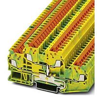 PHOENIX CONTACT 3205132 Protective Conductor Terminal Block QTTCB 1.5-PE 5.2MM DBL LVL GR/YEL