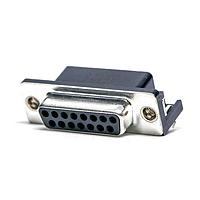 Kycon K22X-A15S-N Receptacle .318 15P RECPT R/A W/BOARD LOCKS