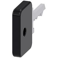 SIEMENS 3SU19500FL100AA0 Key Lock 73034 KEY O.M.R. LOCK NO. 73034, BLACK