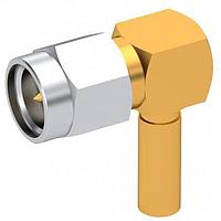Radiall 9043-1523-002 Connectors SMA / RIGHT ANGLE PLUG MALE CRIMP TYPE FOR 2/50 S CABLE GOLD CAPTIVE CONTACT