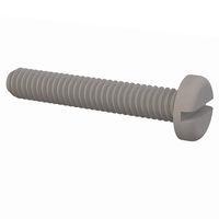 Essentra Components 010832P100 Pan Slotted Pan Slotted Screw, #8-32 Thread, 1 Lg