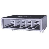 AMP Connectors - TE Connectivity 1-316130-3 Shrouded 5 POS HDR R/A 30 AU KEY X
