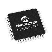 Microchip Technology PIC16F17174T-I/PT Microcontrollers 7KB Flash, 512B RAM, 128B EEPROM, 12b Diff. ADCC, 1xOP-AMP, 2x16-bit dual PWM