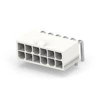 AMP Connectors - TE Connectivity 1-1586863-2 Shrouded 12P R/A PIN HDR GLOW WIRE