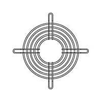 Sanyo Denki 109-019C Guard 120mm Fan Finger Guard, Outlet, Silver