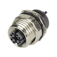 HARTING 21033812809 Straight M12 X CODE 08P FE PCB REAR MNT