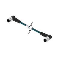 Molex 1201080169 Sensor Cables / Actuator Cables MIC 4P M/MP 90/90 D-CODED 3M TPE