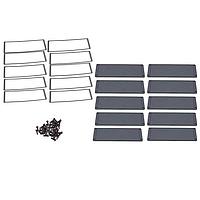 Hammond Manufacturing 1457UEP-10 Panel, End 1457U EMI PANEL KIT (10 PACK)