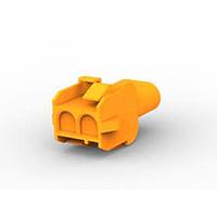 AMP Connectors - TE Connectivity 1-350778-3 Receptacle Housings 02P UMNL V0 CAP HSG ORANGE