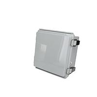 Bud Industries PTQ-11046 Hinged Cover PC+10% Fiberglass Box with Stainless Steel Latch (5.9 X 5.9 X 3.5 In)