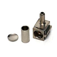 Radiall R210160020 Connectors MMT / FEMALE RIGHT ANGLE CABLE PLUG-CRIMP TYPE CABLE 2/50S