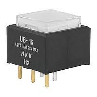 NKK Switches UB15SKG036G-JB Pushbutton Switches ON (ON) BLUE LED