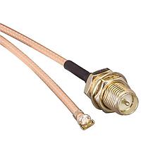 Linx Technologies - TE Connectivity CSB-RGFB-102-UFFR RF Cable Assemblies Cable Assembly Coaxial U.FL (UMCC) to RP-SMA RG-178 4.000" (101.60mm)