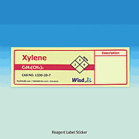 DaiHan DH.Lab3014 Wisd® Reagent Adhesive Label, for Methyl Ethyl Ketone(MEK), Red